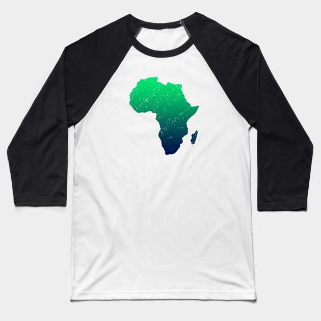 World Map Africa Continent Afrique Vintage Baseball T-Shirt by GBDesigner